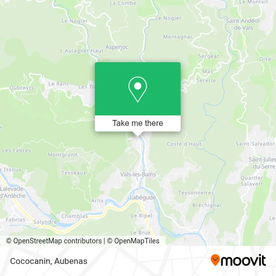 Cococanin map