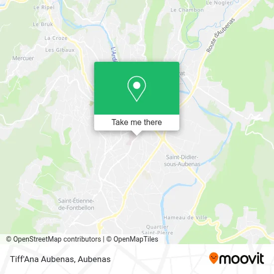 Tiff'Ana Aubenas map