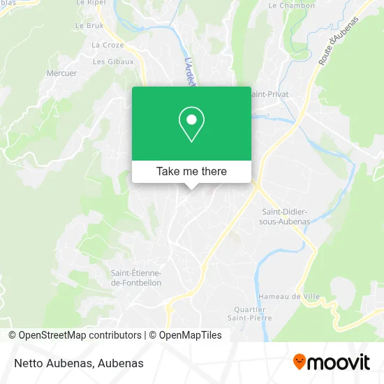 Netto Aubenas map