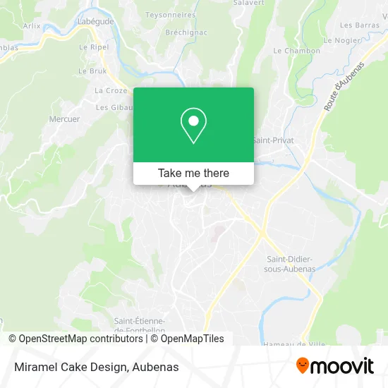 Miramel Cake Design map