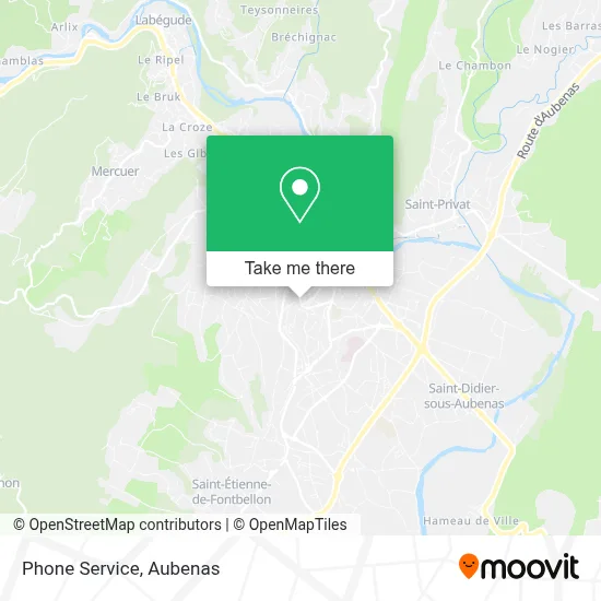 Phone Service map