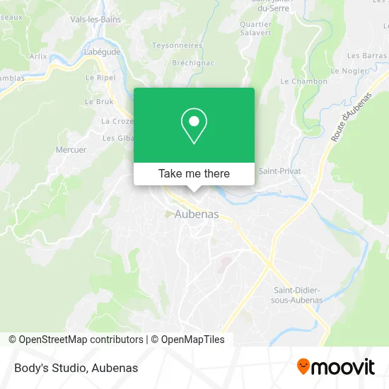 Body's Studio map