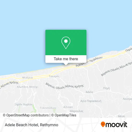 Adele Beach Hotel map