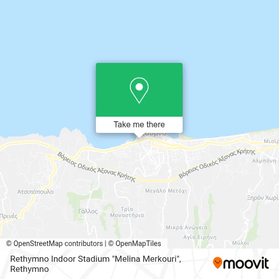Rethymno Indoor Stadium "Melina Merkouri" map