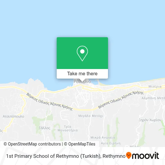 1st Primary School of Rethymno (Turkish) map