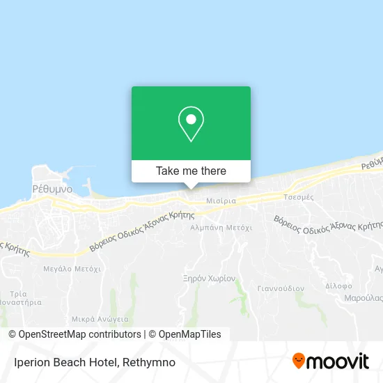 Iperion Beach Hotel map