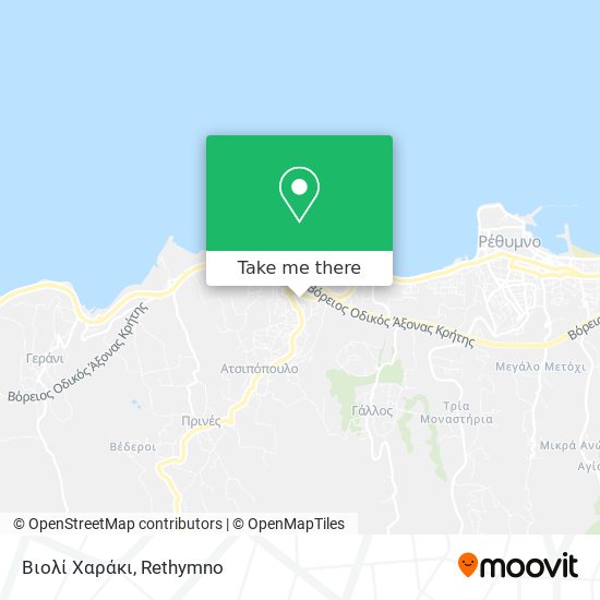 Βιολί Χαράκι map