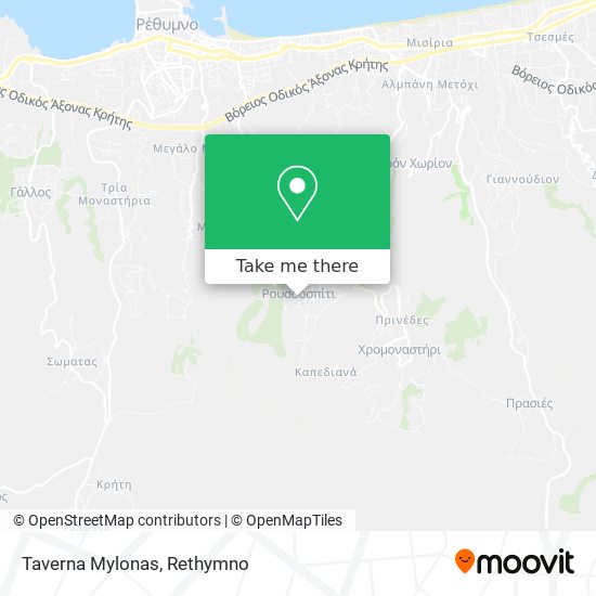 Taverna Mylonas map