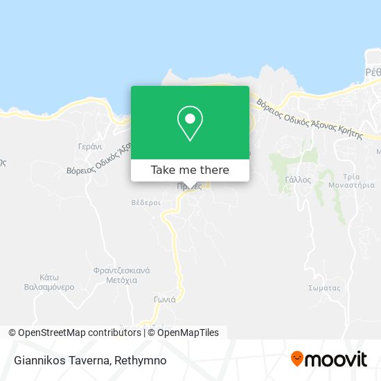 Giannikos Taverna map