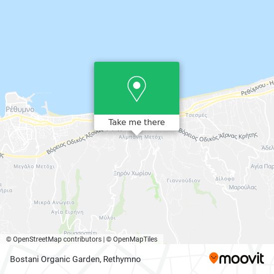 Bostani Organic Garden map