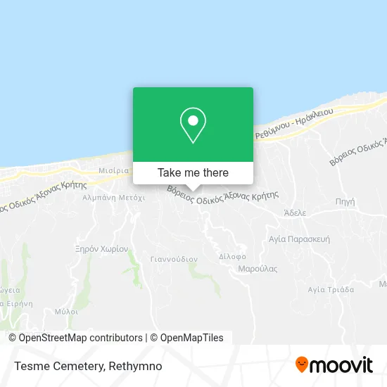 Tesme Cemetery map