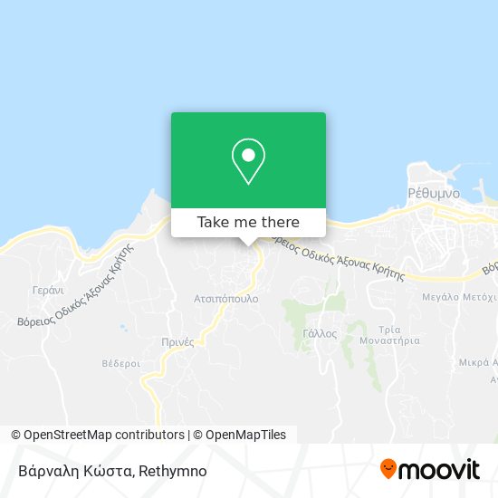 Βάρναλη Κώστα map