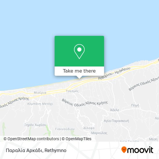 Παραλία Αρκάδι map