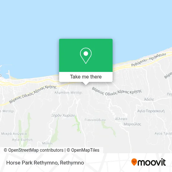 Horse Park Rethymno map