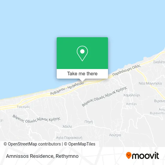 Amnissos Residence map