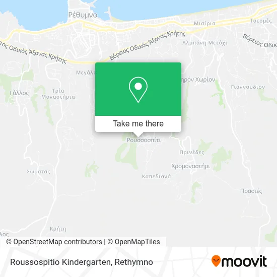 Roussospitio Kindergarten map