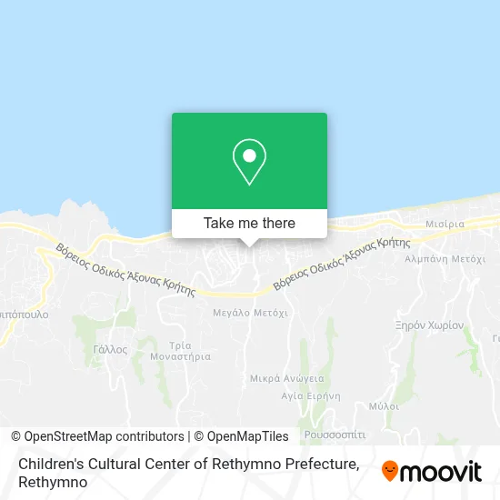 Children's Cultural Center of Rethymno Prefecture map