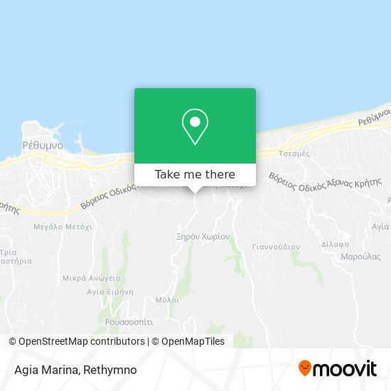 Agia Marina map