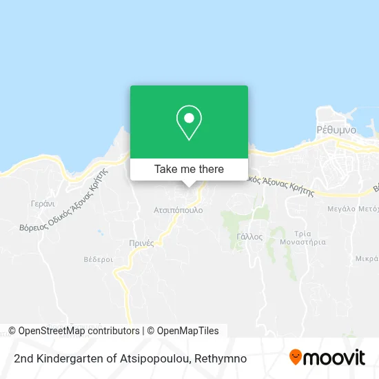 2nd Kindergarten of Atsipopoulou map