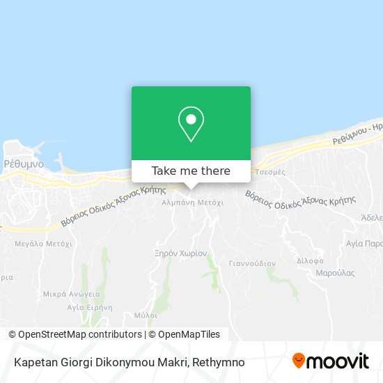 Kapetan Giorgi Dikonymou Makri map
