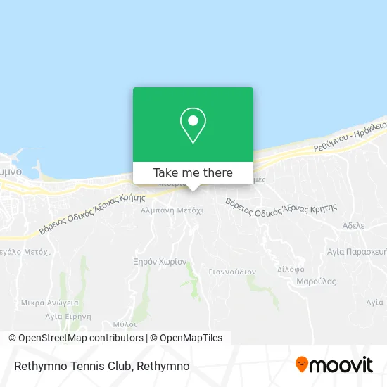 Rethymno Tennis Club map