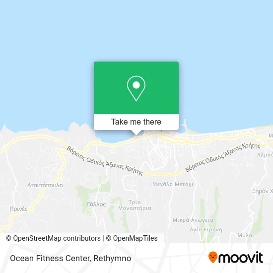 Ocean Fitness Center map
