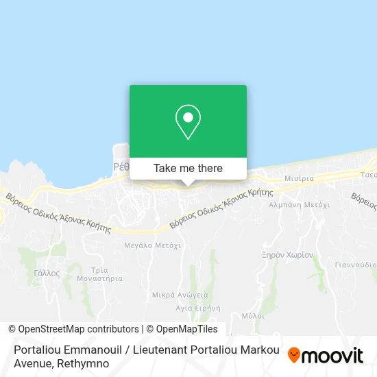 Portaliou Emmanouil / Lieutenant Portaliou Markou Avenue map