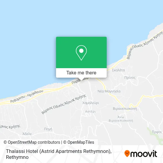 Thalassi Hotel (Astrid Apartments Rethymnon) map