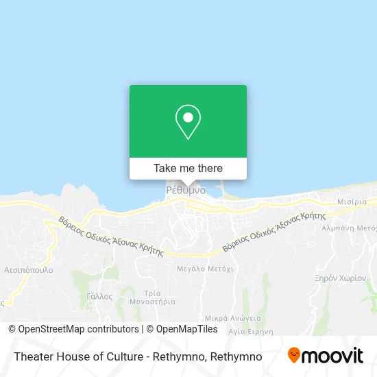 Theater House of Culture - Rethymno map