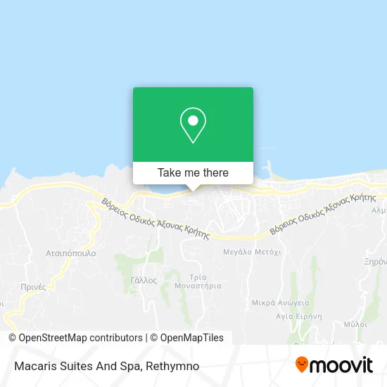 Macaris Suites And Spa map