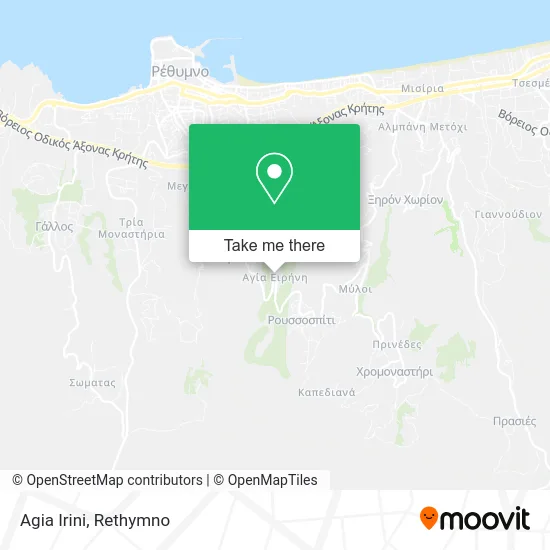 Agia Irini map
