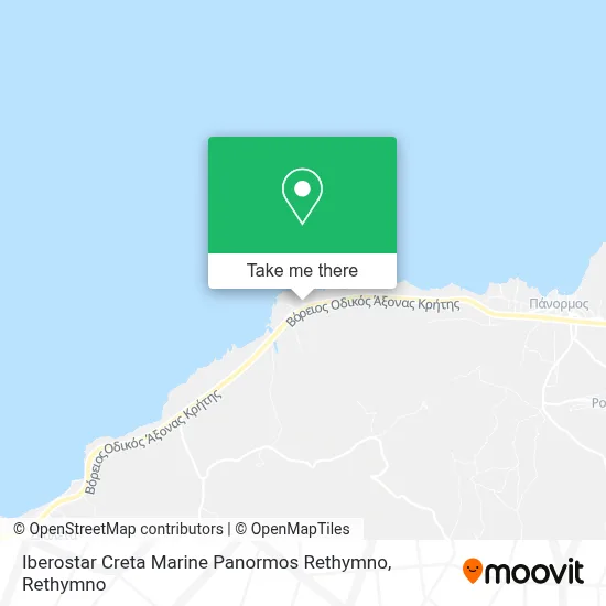 Iberostar Creta Marine Panormos Rethymno map