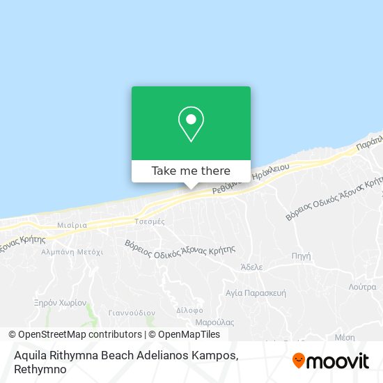 Aquila Rithymna Beach Adelianos Kampos map