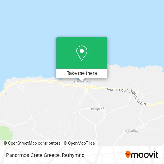 Panormos Crete Greece map
