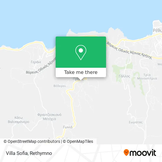 Villa Sofia map