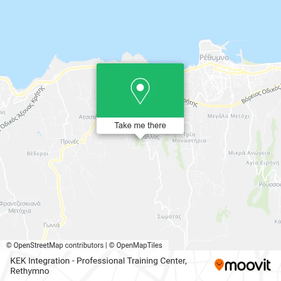 KEK Integration - Professional Training Center map