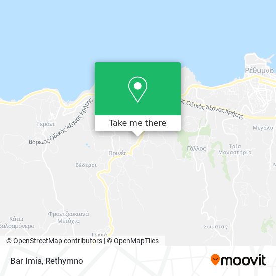 Bar Imia map