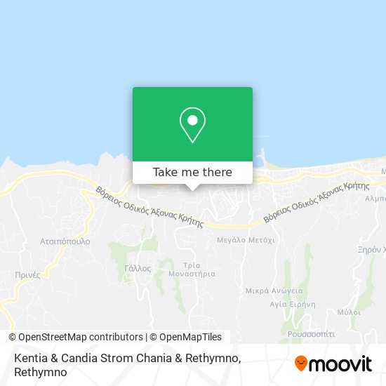 Kentia & Candia Strom Chania & Rethymno map