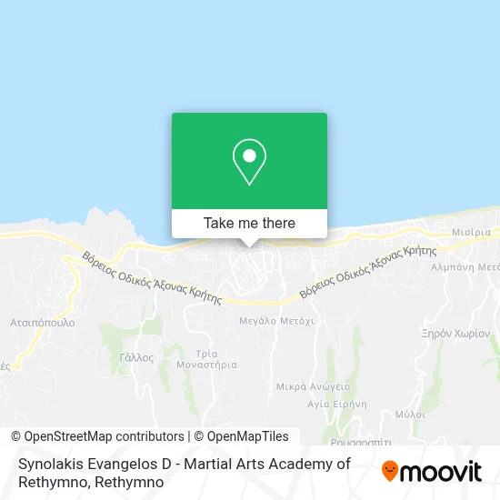 Synolakis Evangelos D - Martial Arts Academy of Rethymno map