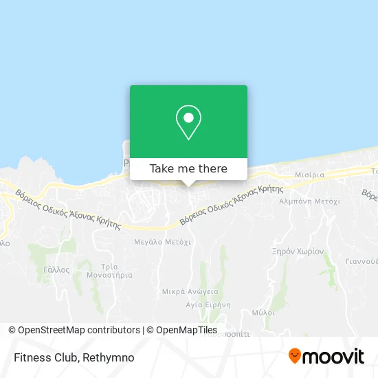 Fitness Club map