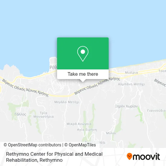 Rethymno Center for Physical and Medical Rehabilitation map