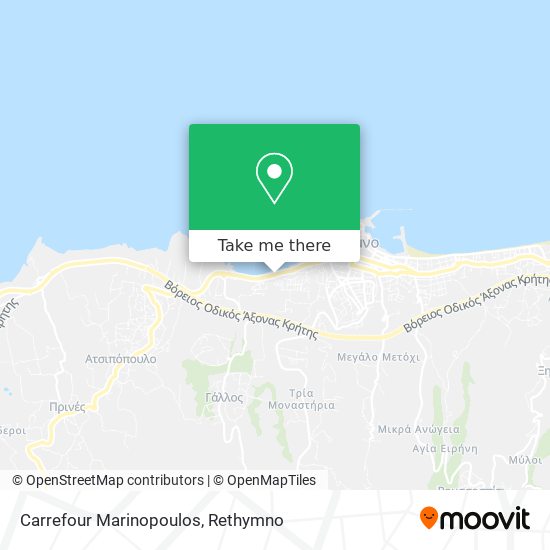 Carrefour Marinopoulos map
