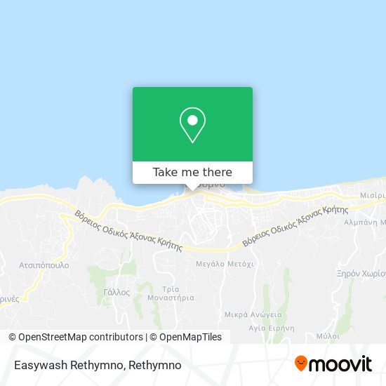 Easywash Rethymno map