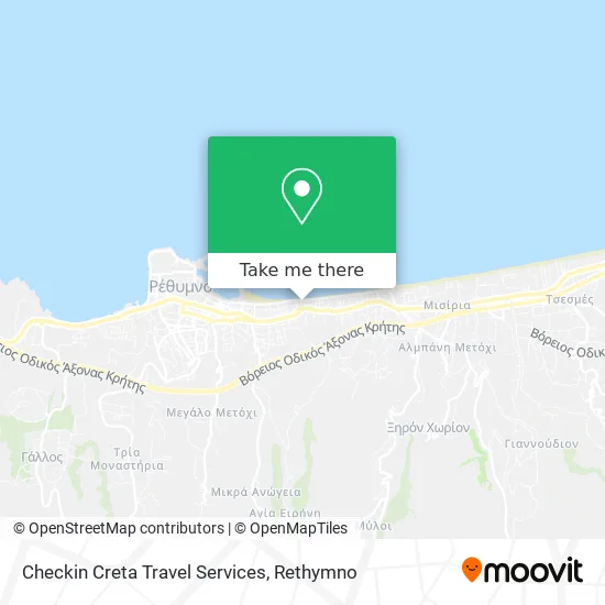 Checkin Creta Travel Services map