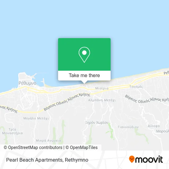 Pearl Beach Apartments map