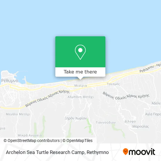 Archelon Sea Turtle Research Camp map