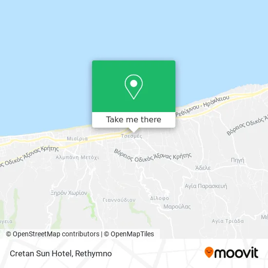 Cretan Sun Hotel map