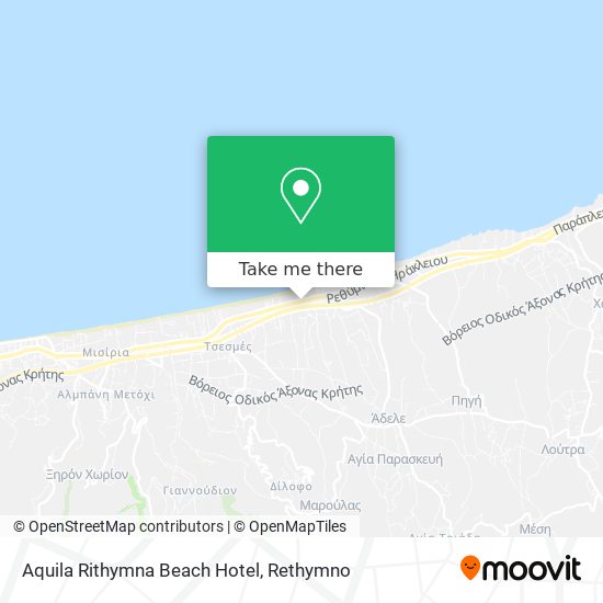 Aquila Rithymna Beach Hotel map