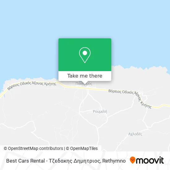 Best Cars Rental - Τζεδακης Δημητριος map