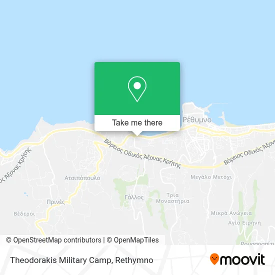 Theodorakis Military Camp map